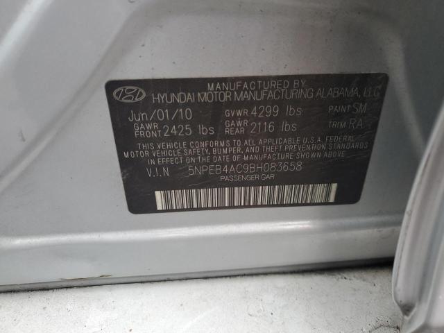 Photo 11 VIN: 5NPEB4AC9BH083658 - HYUNDAI SONATA GLS 