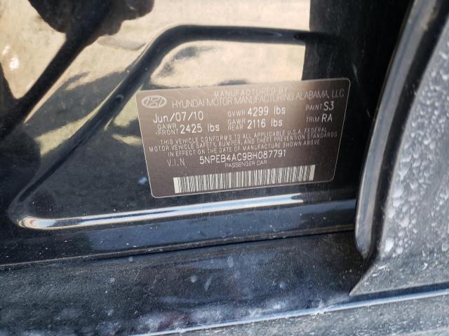 Photo 9 VIN: 5NPEB4AC9BH087791 - HYUNDAI SONATA GLS 