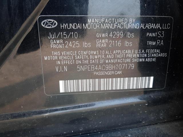 Photo 11 VIN: 5NPEB4AC9BH107179 - HYUNDAI SONATA GLS 