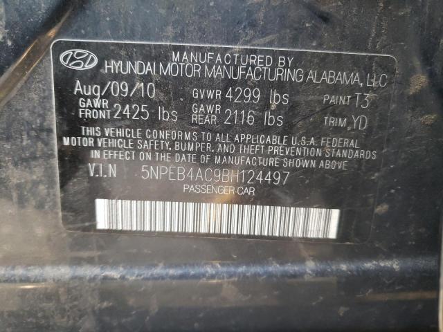 Photo 11 VIN: 5NPEB4AC9BH124497 - HYUNDAI SONATA GLS 