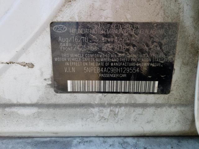 Photo 11 VIN: 5NPEB4AC9BH129554 - HYUNDAI SONATA 