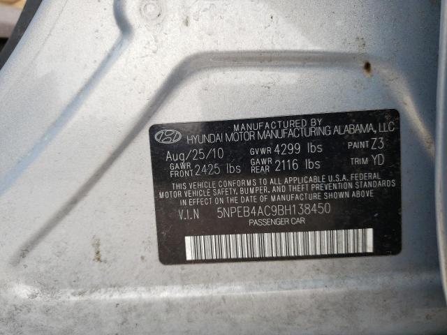 Photo 11 VIN: 5NPEB4AC9BH138450 - HYUNDAI SONATA GLS 