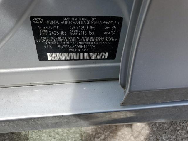 Photo 11 VIN: 5NPEB4AC9BH143504 - HYUNDAI SONATA GLS 