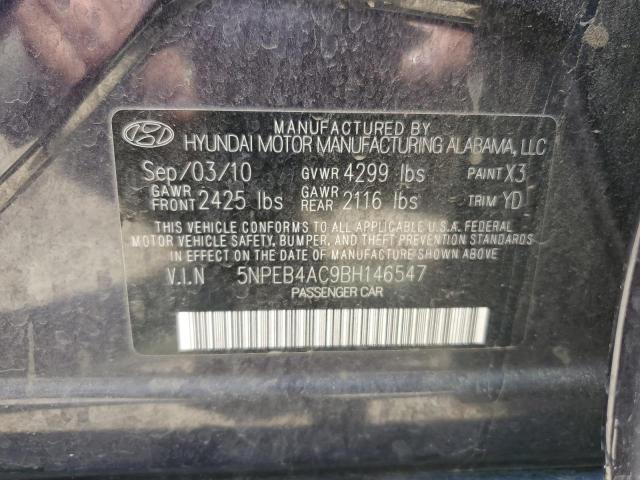 Photo 11 VIN: 5NPEB4AC9BH146547 - HYUNDAI SONATA 