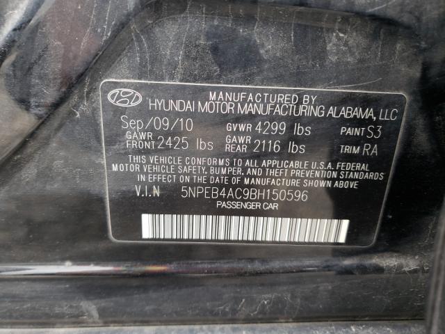 Photo 9 VIN: 5NPEB4AC9BH150596 - HYUNDAI SONATA 