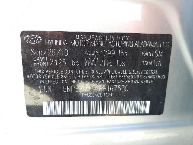 Photo 9 VIN: 5NPEB4AC9BH167530 - HYUNDAI SONATA GLS 