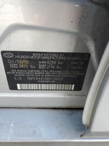 Photo 12 VIN: 5NPEB4AC9BH174428 - HYUNDAI SONATA GLS 