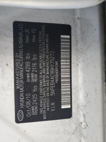 Photo 11 VIN: 5NPEB4AC9BH175272 - HYUNDAI SONATA 