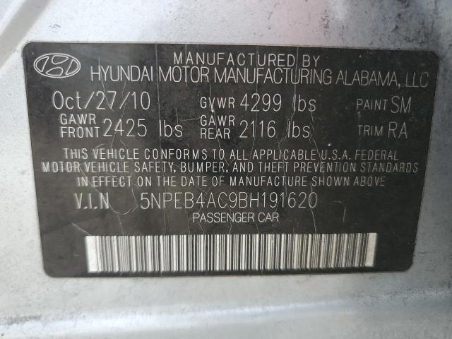 Photo 11 VIN: 5NPEB4AC9BH191620 - HYUNDAI SONATA GLS 