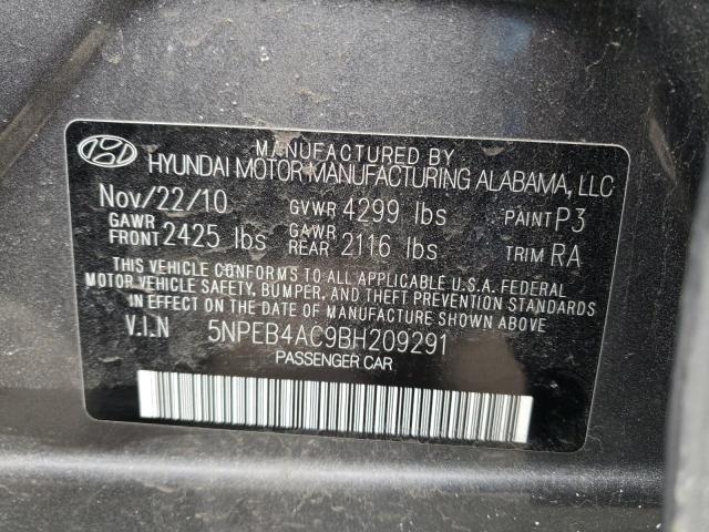 Photo 9 VIN: 5NPEB4AC9BH209291 - HYUNDAI SONATA 