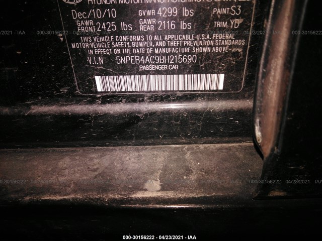 Photo 8 VIN: 5NPEB4AC9BH215690 - HYUNDAI SONATA 