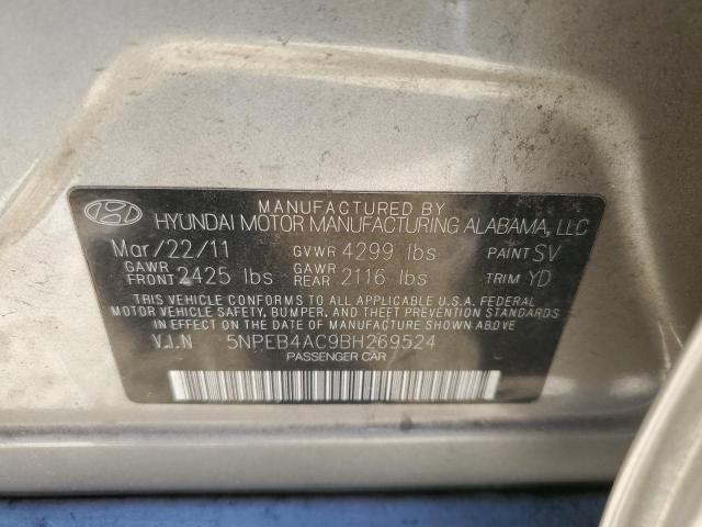 Photo 12 VIN: 5NPEB4AC9BH269524 - HYUNDAI SONATA 