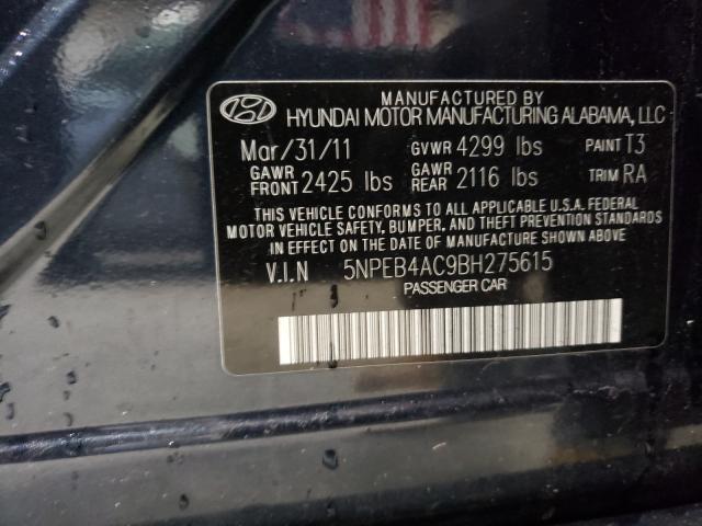 Photo 9 VIN: 5NPEB4AC9BH275615 - HYUNDAI SONATA GLS 