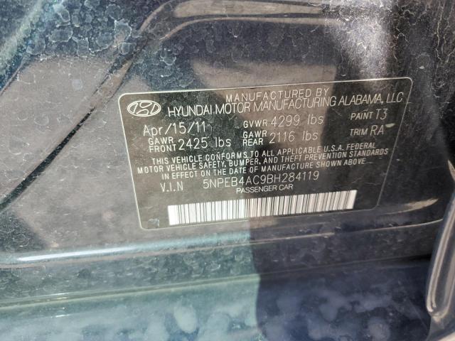 Photo 11 VIN: 5NPEB4AC9BH284119 - HYUNDAI SONATA GLS 