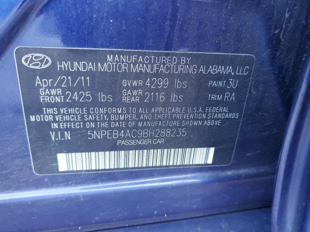 Photo 11 VIN: 5NPEB4AC9BH288235 - HYUNDAI SONATA 