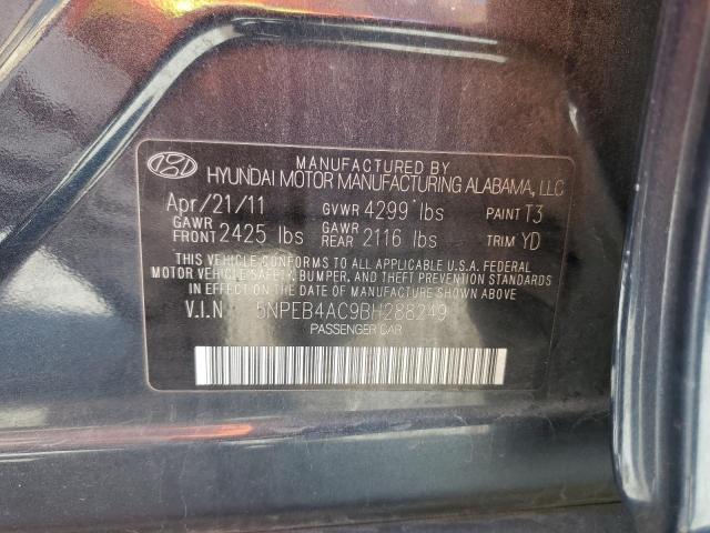 Photo 11 VIN: 5NPEB4AC9BH288249 - HYUNDAI SONATA GLS 