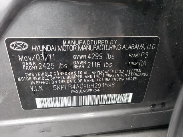 Photo 11 VIN: 5NPEB4AC9BH294598 - HYUNDAI SONATA 