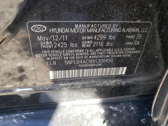 Photo 9 VIN: 5NPEB4AC9BH300450 - HYUNDAI SONATA GLS 