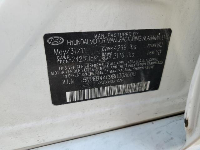 Photo 11 VIN: 5NPEB4AC9BH308600 - HYUNDAI SONATA GLS 