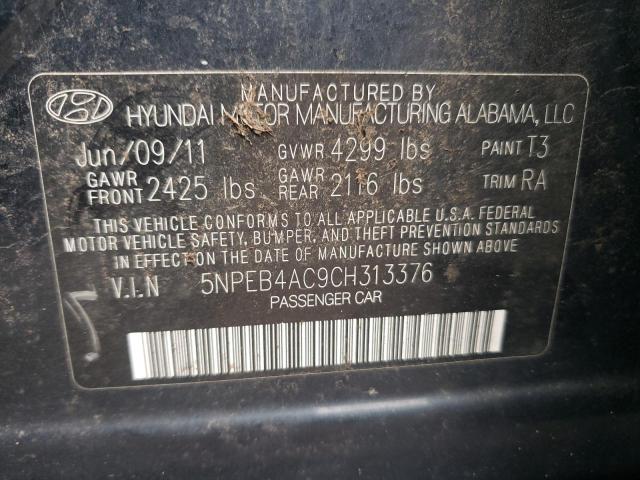 Photo 9 VIN: 5NPEB4AC9CH313376 - HYUNDAI SONATA GLS 