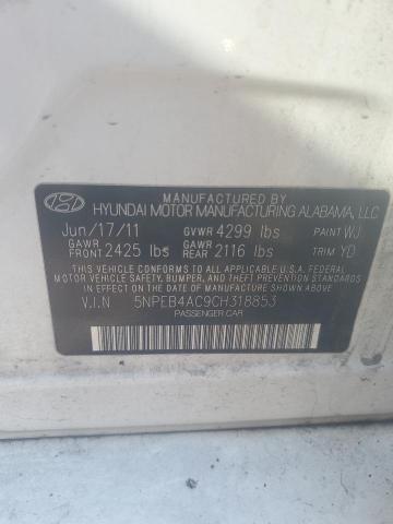 Photo 11 VIN: 5NPEB4AC9CH318853 - HYUNDAI SONATA 