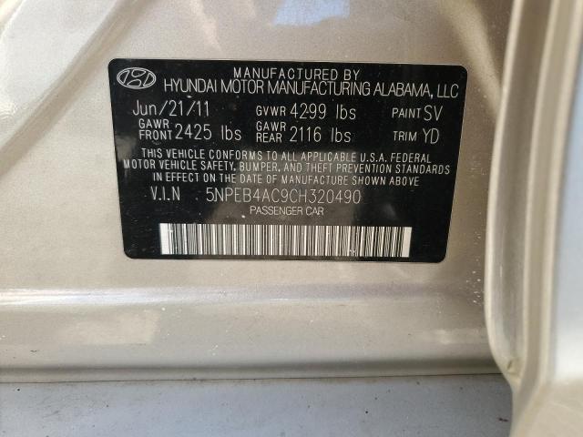 Photo 11 VIN: 5NPEB4AC9CH320490 - HYUNDAI SONATA 