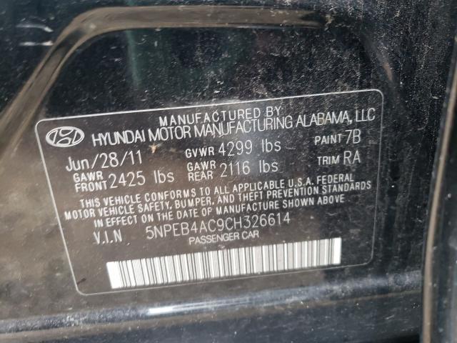 Photo 9 VIN: 5NPEB4AC9CH326614 - HYUNDAI SONATA GLS 