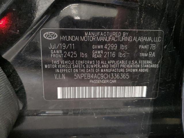 Photo 11 VIN: 5NPEB4AC9CH336365 - HYUNDAI SONATA 