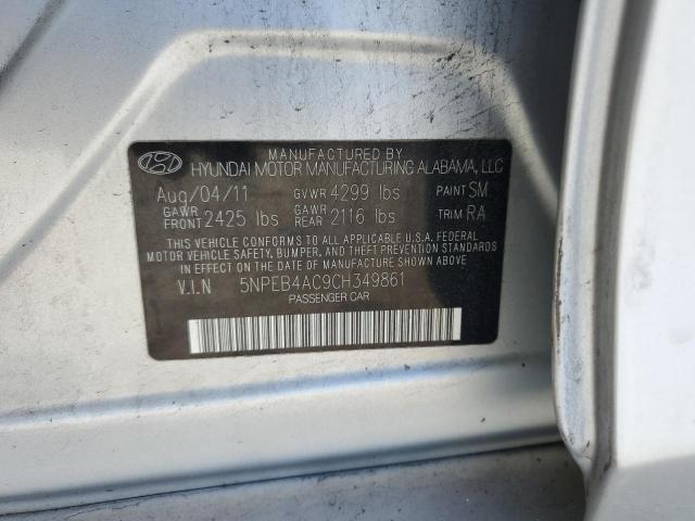 Photo 11 VIN: 5NPEB4AC9CH349861 - HYUNDAI SONATA GLS 