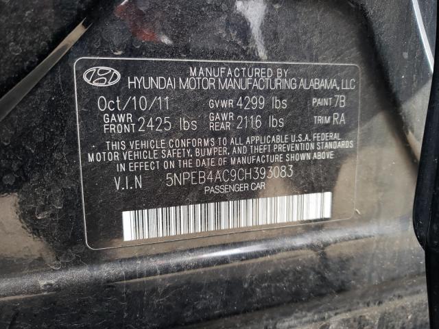 Photo 9 VIN: 5NPEB4AC9CH393083 - HYUNDAI SONATA GLS 