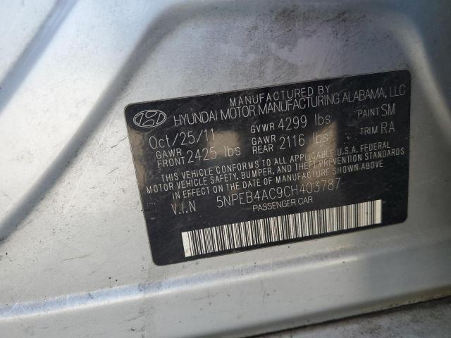 Photo 11 VIN: 5NPEB4AC9CH403787 - HYUNDAI SONATA GLS 