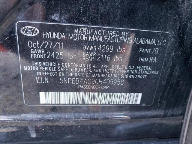 Photo 9 VIN: 5NPEB4AC9CH405958 - HYUNDAI SONATA GLS 