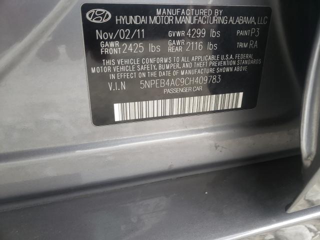 Photo 9 VIN: 5NPEB4AC9CH409783 - HYUNDAI SONATA GLS 