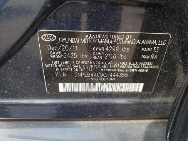 Photo 11 VIN: 5NPEB4AC9CH444355 - HYUNDAI SONATA GLS 