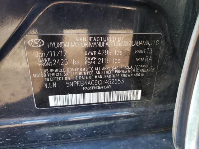 Photo 9 VIN: 5NPEB4AC9CH452553 - HYUNDAI SONATA 