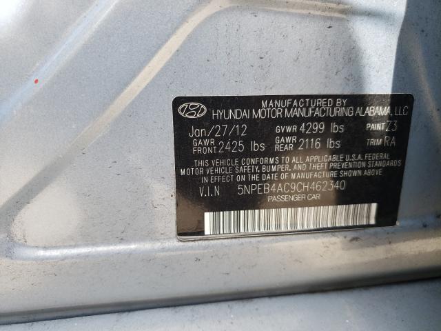 Photo 9 VIN: 5NPEB4AC9CH462340 - HYUNDAI SONATA GLS 