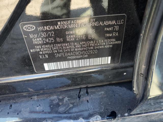 Photo 11 VIN: 5NPEB4AC9CH502920 - HYUNDAI SONATA 