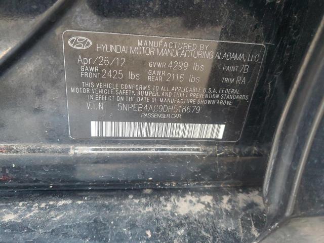 Photo 12 VIN: 5NPEB4AC9DH518679 - HYUNDAI SONATA GLS 