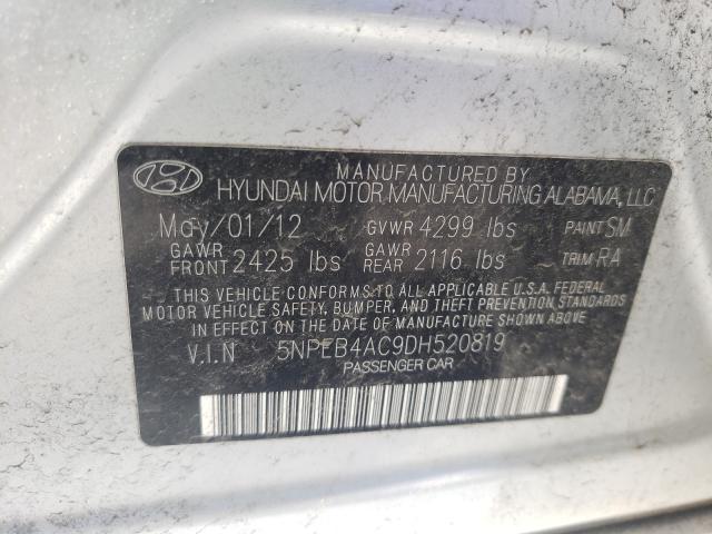 Photo 9 VIN: 5NPEB4AC9DH520819 - HYUNDAI SONATA GLS 