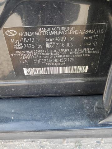 Photo 11 VIN: 5NPEB4AC9DH531125 - HYUNDAI SONATA GLS 