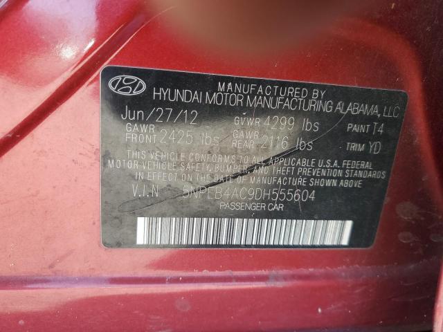 Photo 12 VIN: 5NPEB4AC9DH555604 - HYUNDAI SONATA GLS 