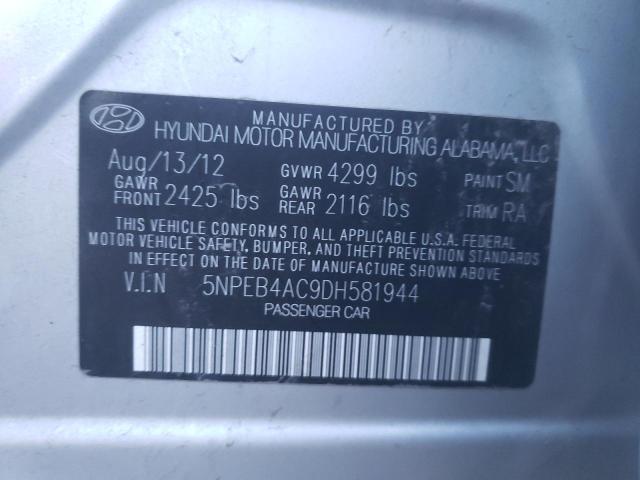 Photo 12 VIN: 5NPEB4AC9DH581944 - HYUNDAI SONATA GLS 