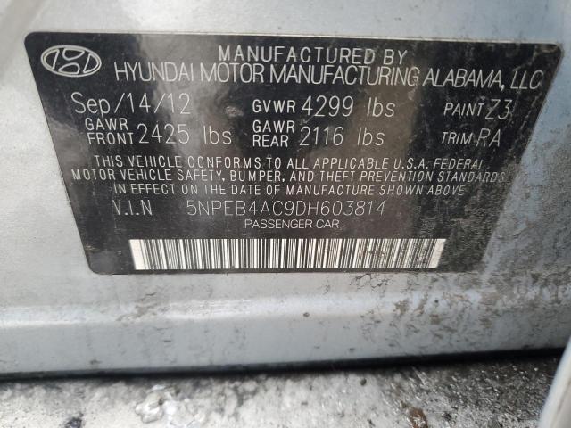 Photo 11 VIN: 5NPEB4AC9DH603814 - HYUNDAI SONATA 