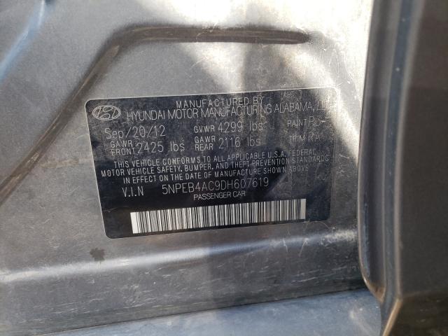 Photo 9 VIN: 5NPEB4AC9DH607619 - HYUNDAI SONATA GLS 