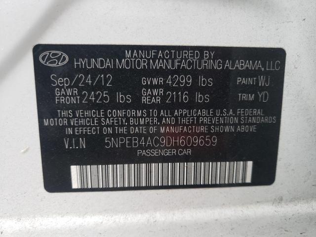 Photo 11 VIN: 5NPEB4AC9DH609659 - HYUNDAI SONATA 