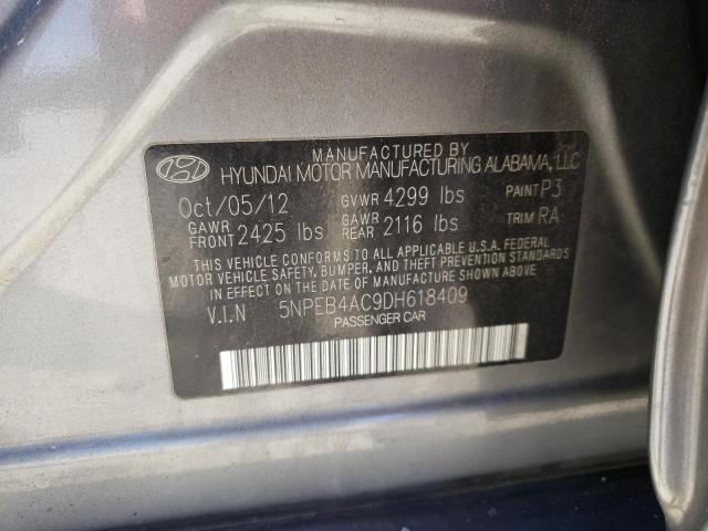 Photo 11 VIN: 5NPEB4AC9DH618409 - HYUNDAI SONATA GLS 