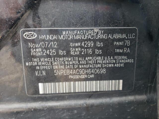 Photo 11 VIN: 5NPEB4AC9DH640698 - HYUNDAI SONATA 