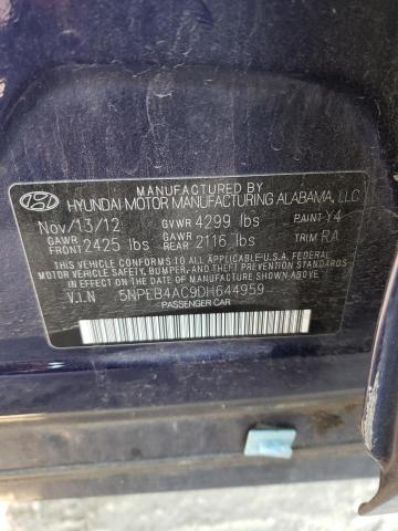 Photo 9 VIN: 5NPEB4AC9DH644959 - HYUNDAI SONATA GLS 