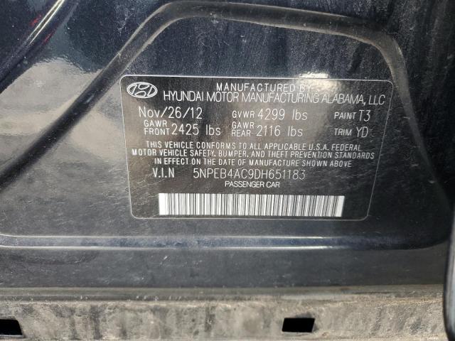 Photo 11 VIN: 5NPEB4AC9DH651183 - HYUNDAI SONATA GLS 