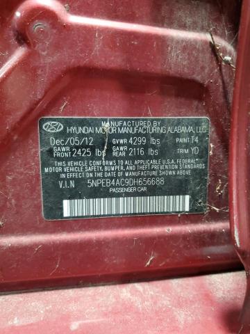 Photo 11 VIN: 5NPEB4AC9DH656688 - HYUNDAI SONATA GLS 